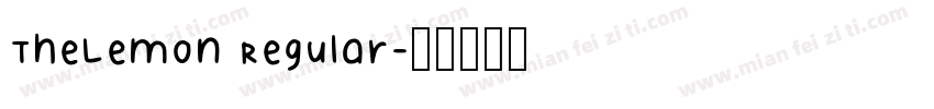 TheLemon Regular字体转换